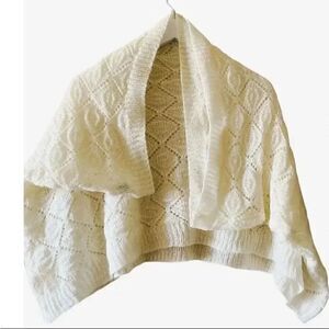 H&M Divided Ivory Knitted Oversized Womens Infinity Scarf